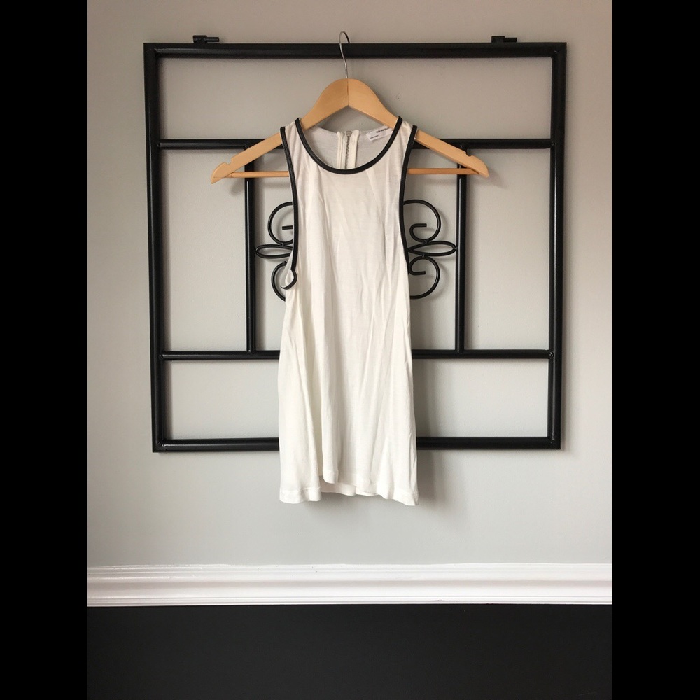 Zara black and white top