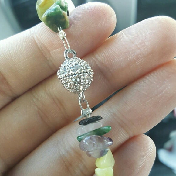 Multi Gemstone Necklace HP!! - Picture 2 of 3