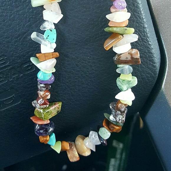 Multi Gemstone Necklace HP!! - Picture 3 of 3