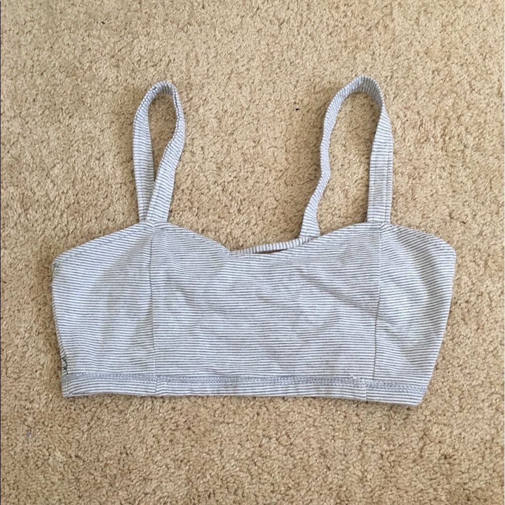 Caged baby blue bralette