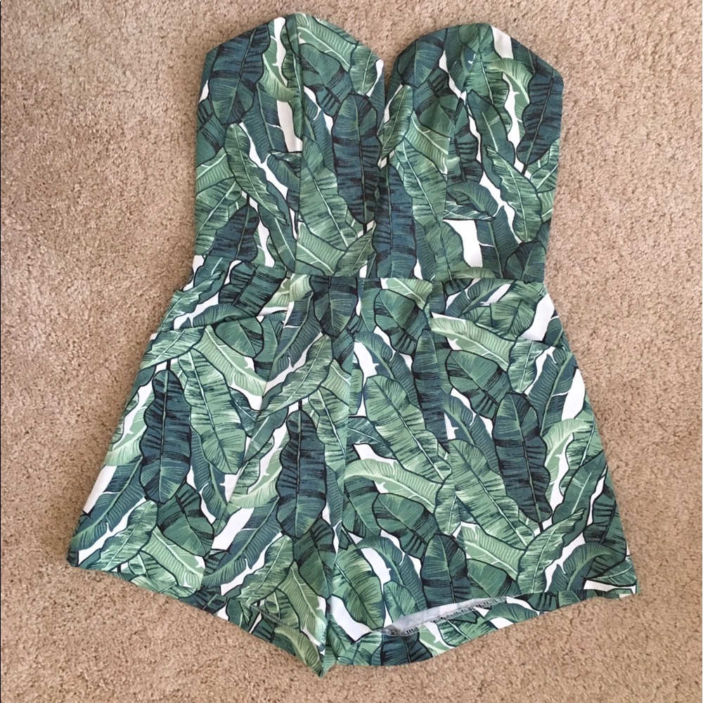 Palm tree romper