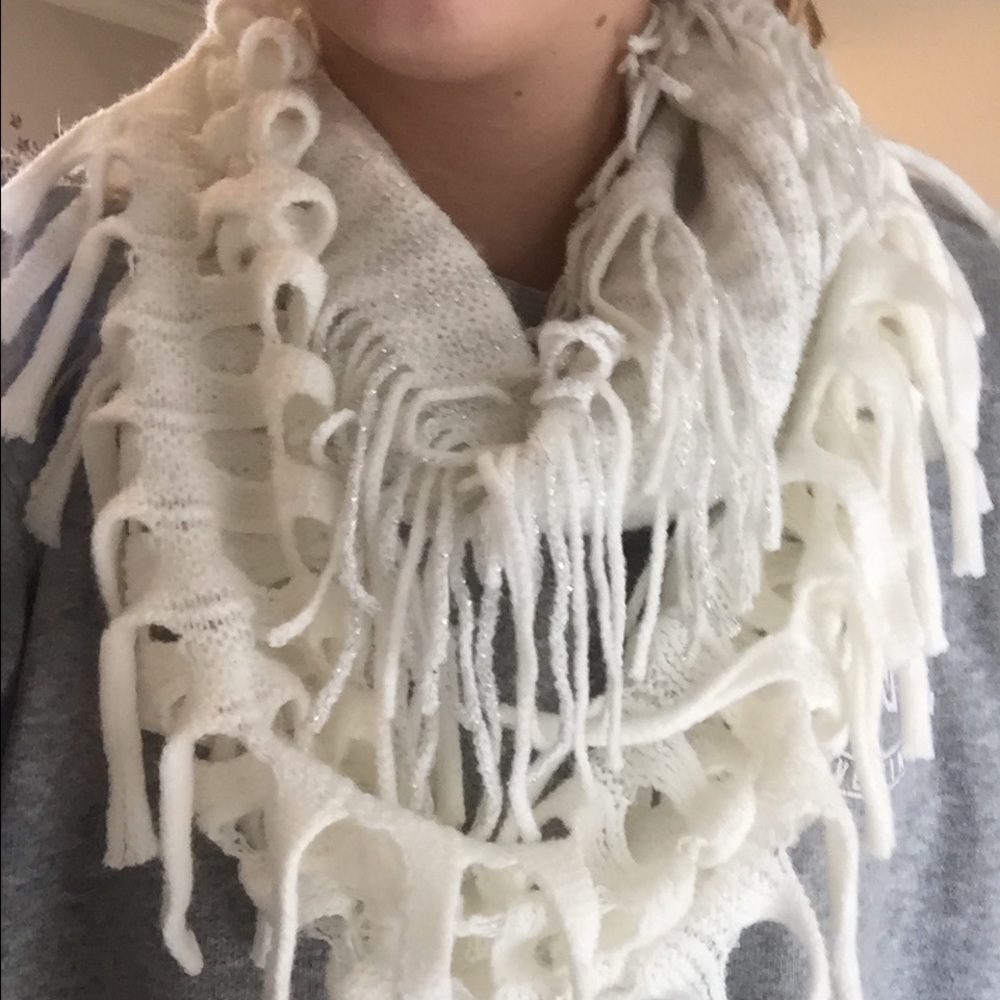 white scarf