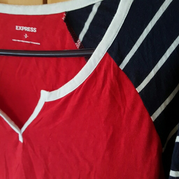 Express Raglan 3/4 Sleeve tee - Picture 1 of 4