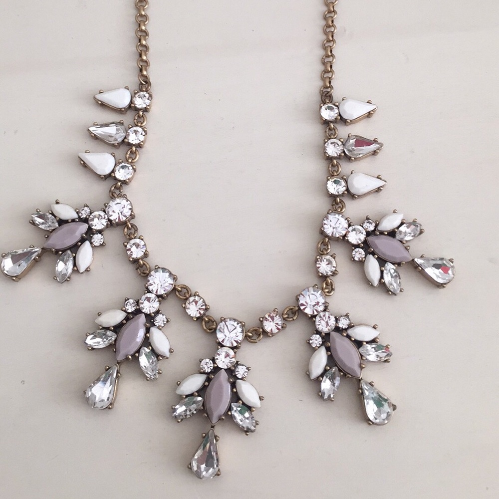 Jcrew gold jeweled necklace