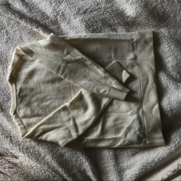 NWT J.Crew Cable Crewneck Sweater with Fringe - Picture 5 of 5