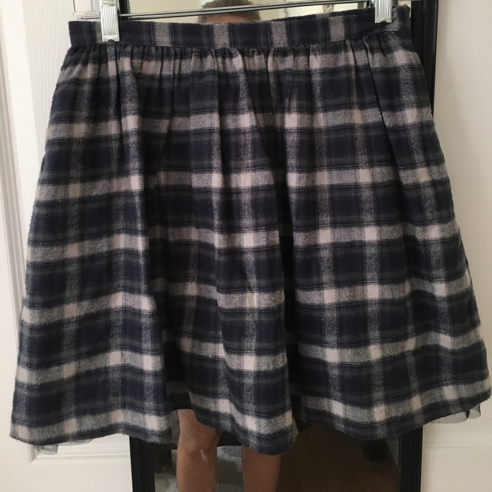 Plaid mini skirt