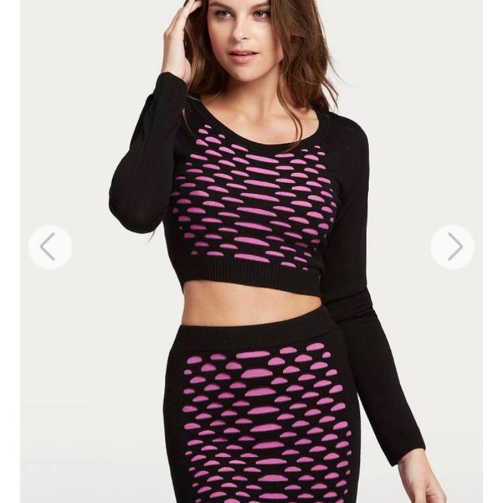 SOLD by Guess crop top and pencil skirt set