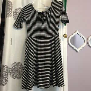 Black and white dress