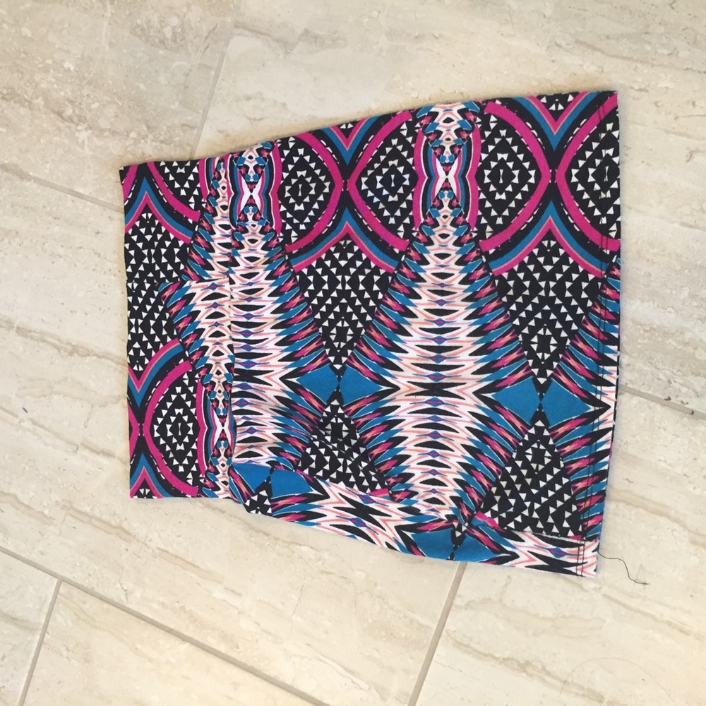 charlotte russe aztec pencil skirt