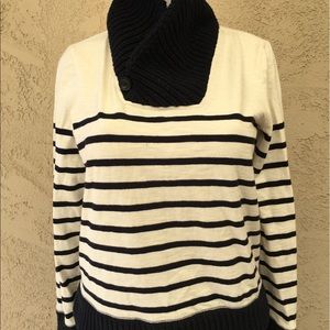 Striped Blue & Off White J Crew Shirt