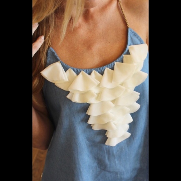 Denim Petal Tunic - Picture 2 of 4