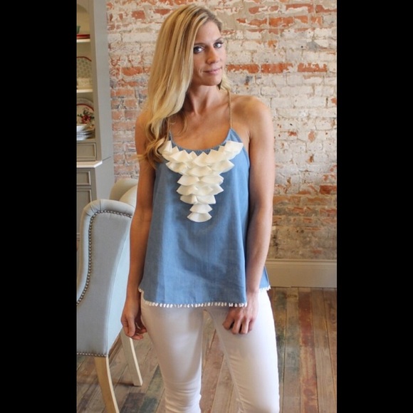 Denim Petal Tunic - Picture 3 of 4