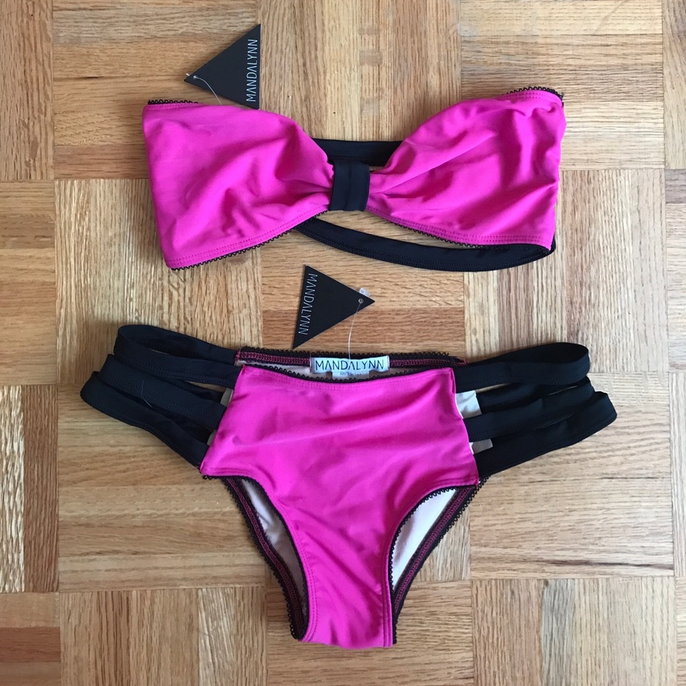 Mandalynn Britt Bikini set in Magenta