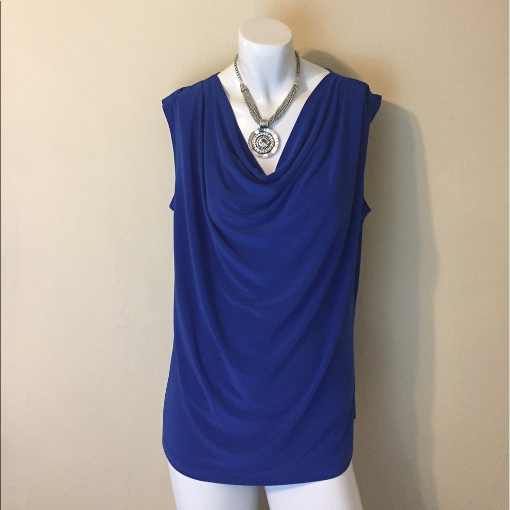 Sleeveless Drape Blouse