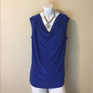 Sleeveless Drape Blouse