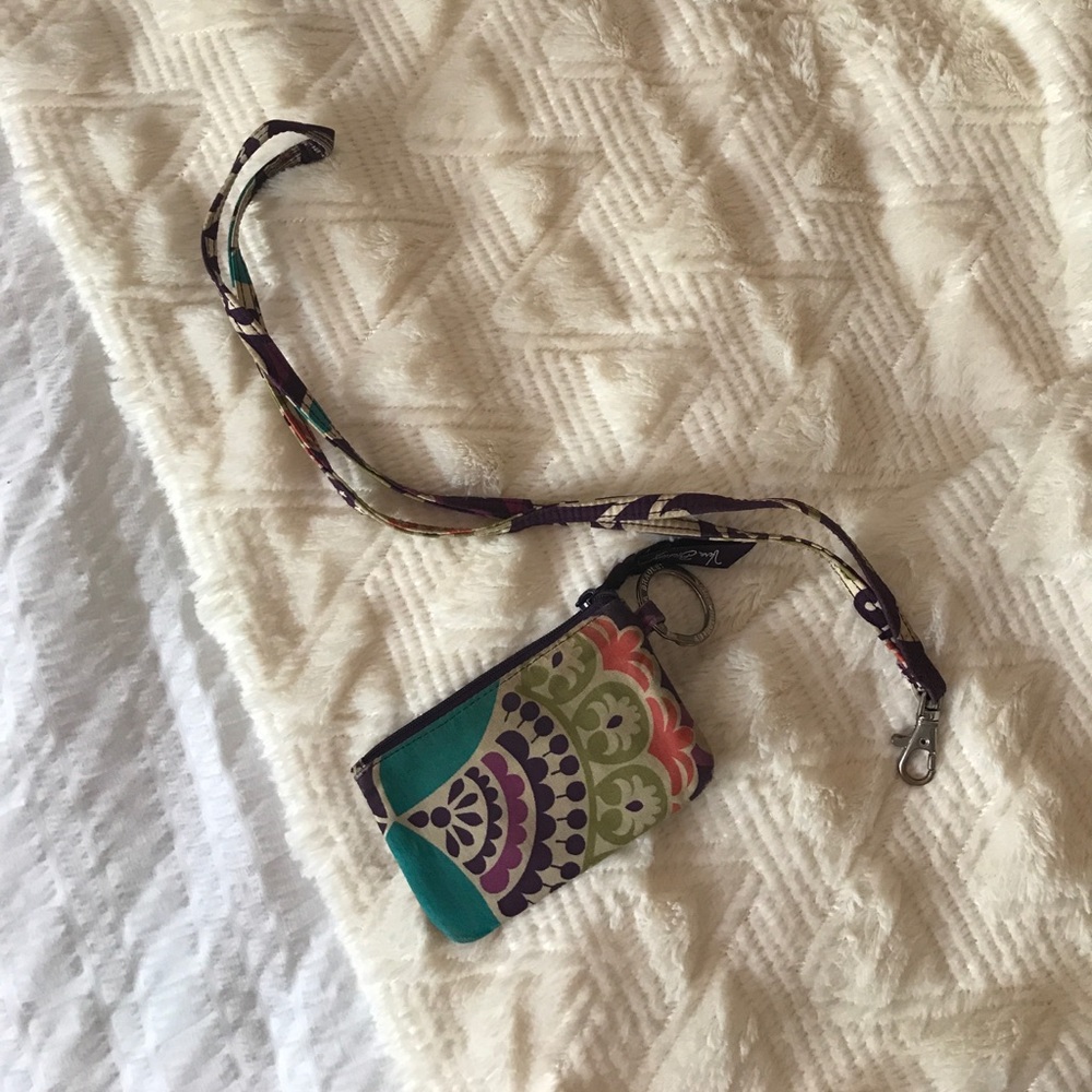 Vera Bradley Zip ID Pouch & Matching Lanyard