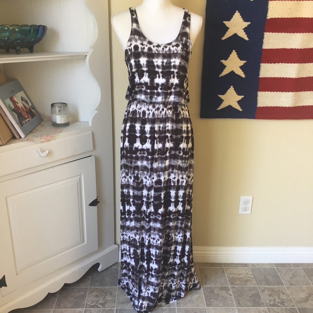 ANGL Tie Dye Racerback Maxi Dress