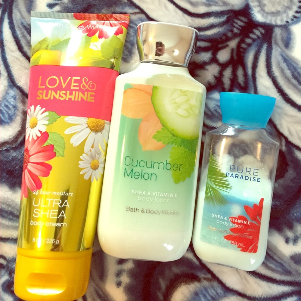 Bath and body works lotions