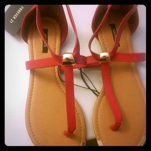 Red Sandals