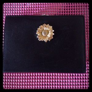 Escada Vintage  clutch wallet black leather