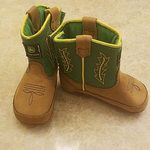 John Deere Cowboy Booties, Size 3