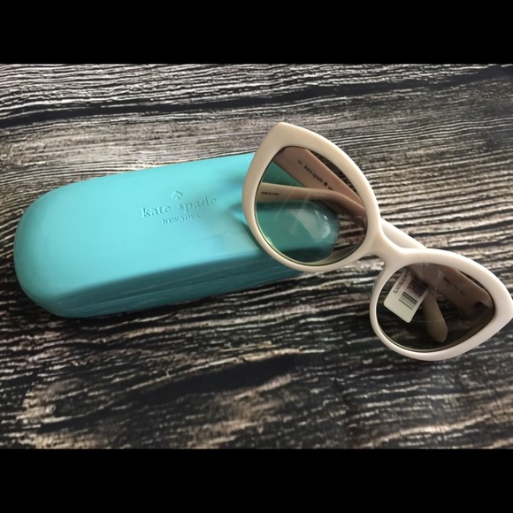 kate spade Accessories - Kate Spade White Sunglasses NWT.
