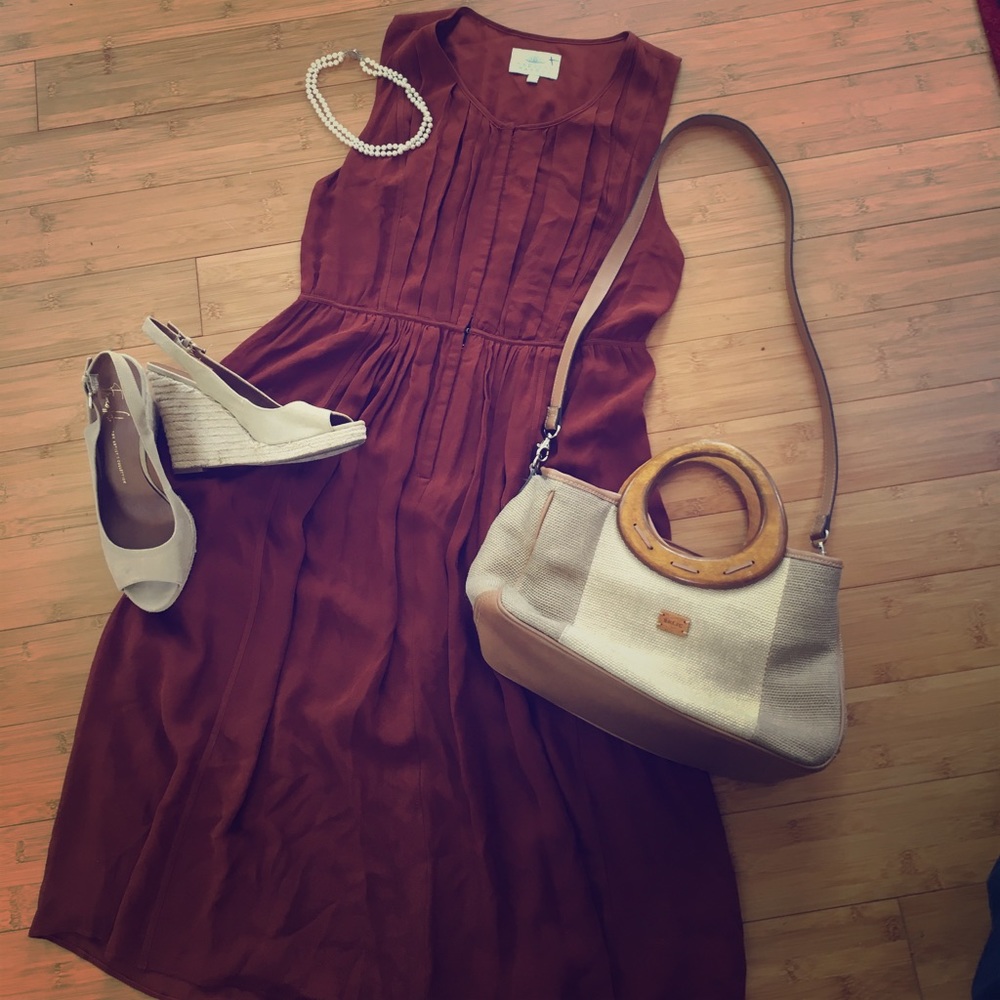 Madison Marcus Rust dress size large