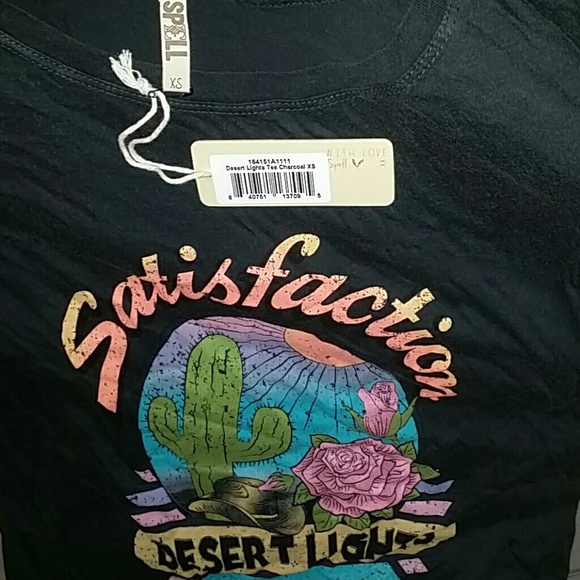 New spell designs desert lights tee charcoal grey - Picture 6 of 8