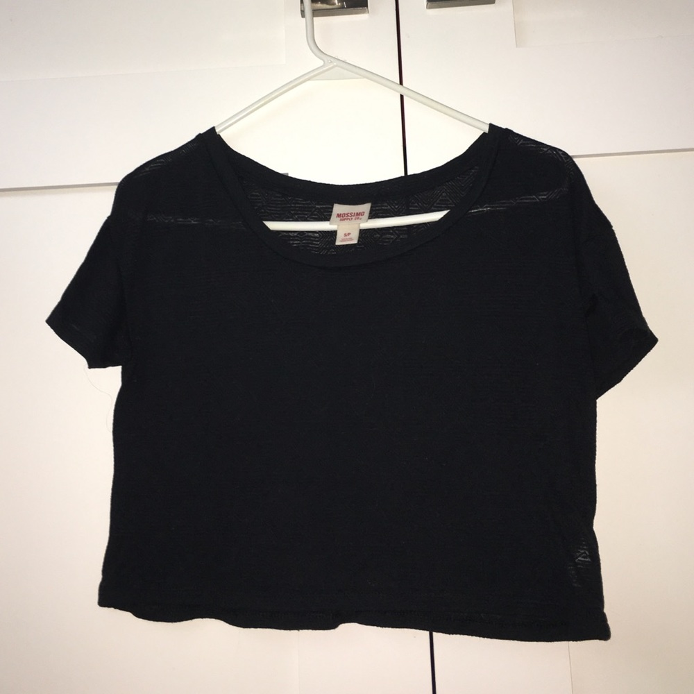 Target Black Crop Top