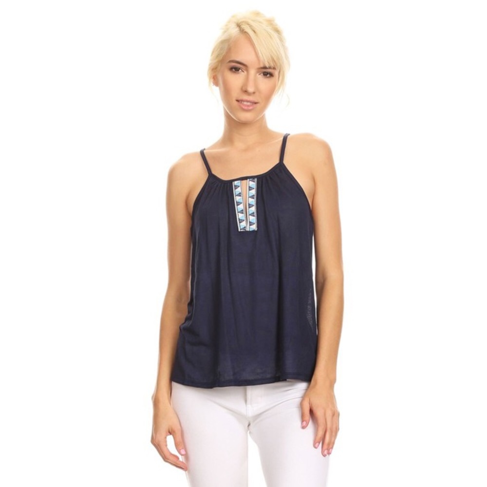 SALE Embroidered Cami Top