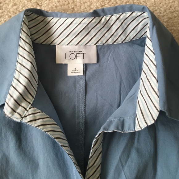 LOFT Long Sleeve Shirt Sz. 8 - Picture 3 of 3