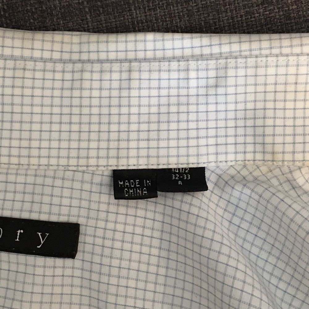 Theory Grid Pattern Button Down - image 5
