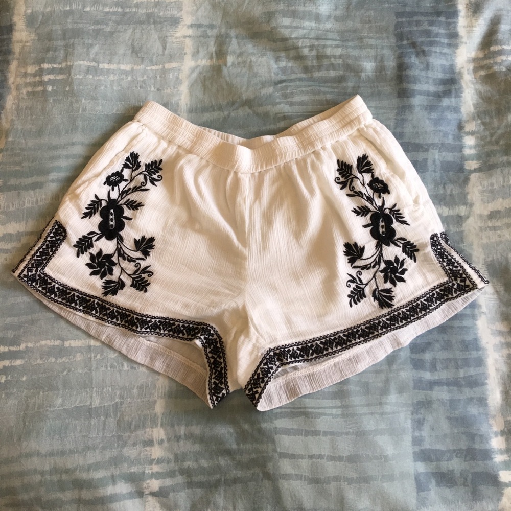 J. Crew Summer Embroidered Shorts