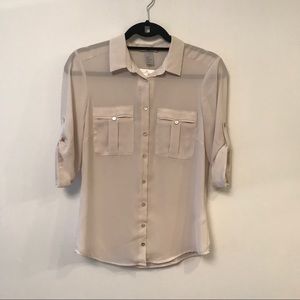 H&M 3/4 sleeve Chiffon Blouse - NWT