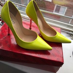Guess Neon Yellow High Heels