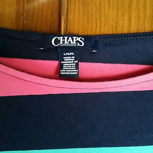 Chaps 3/4 sleeve jersey knit shirt. - Picture 2 of 7