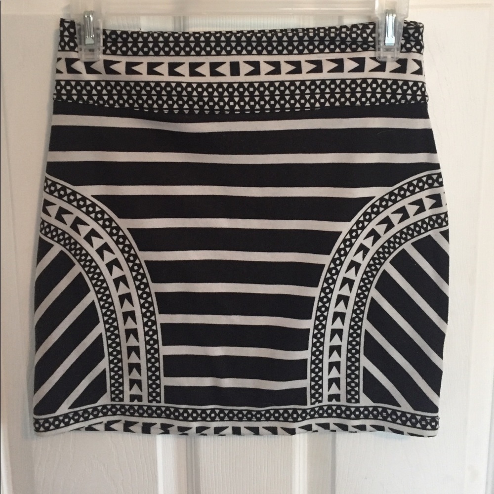 Tribal Print High Waisted Skirt