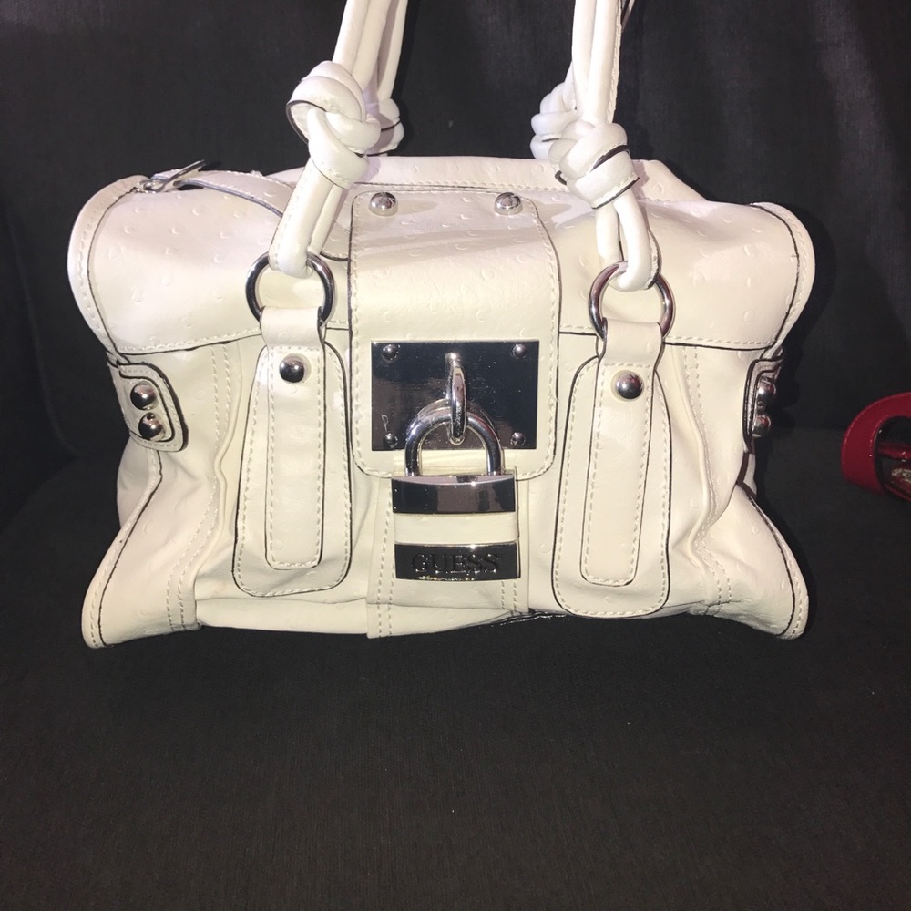 GUESS white purse!