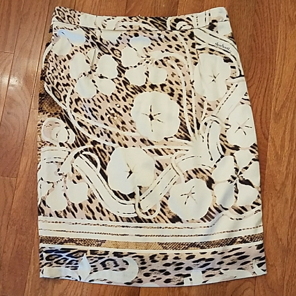 Class Roberto Cavalli silk satin skirt fully lined