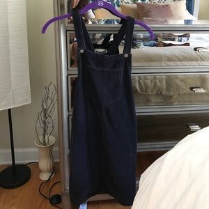 Corduroy overall dress