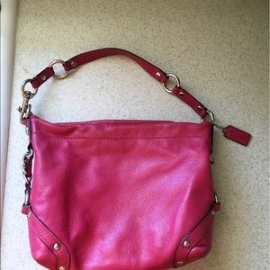 Pink coach handbag
