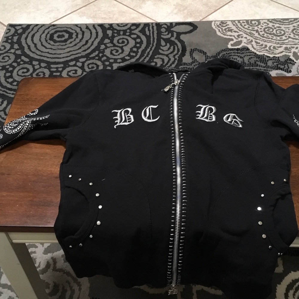 BC BG black hoodie