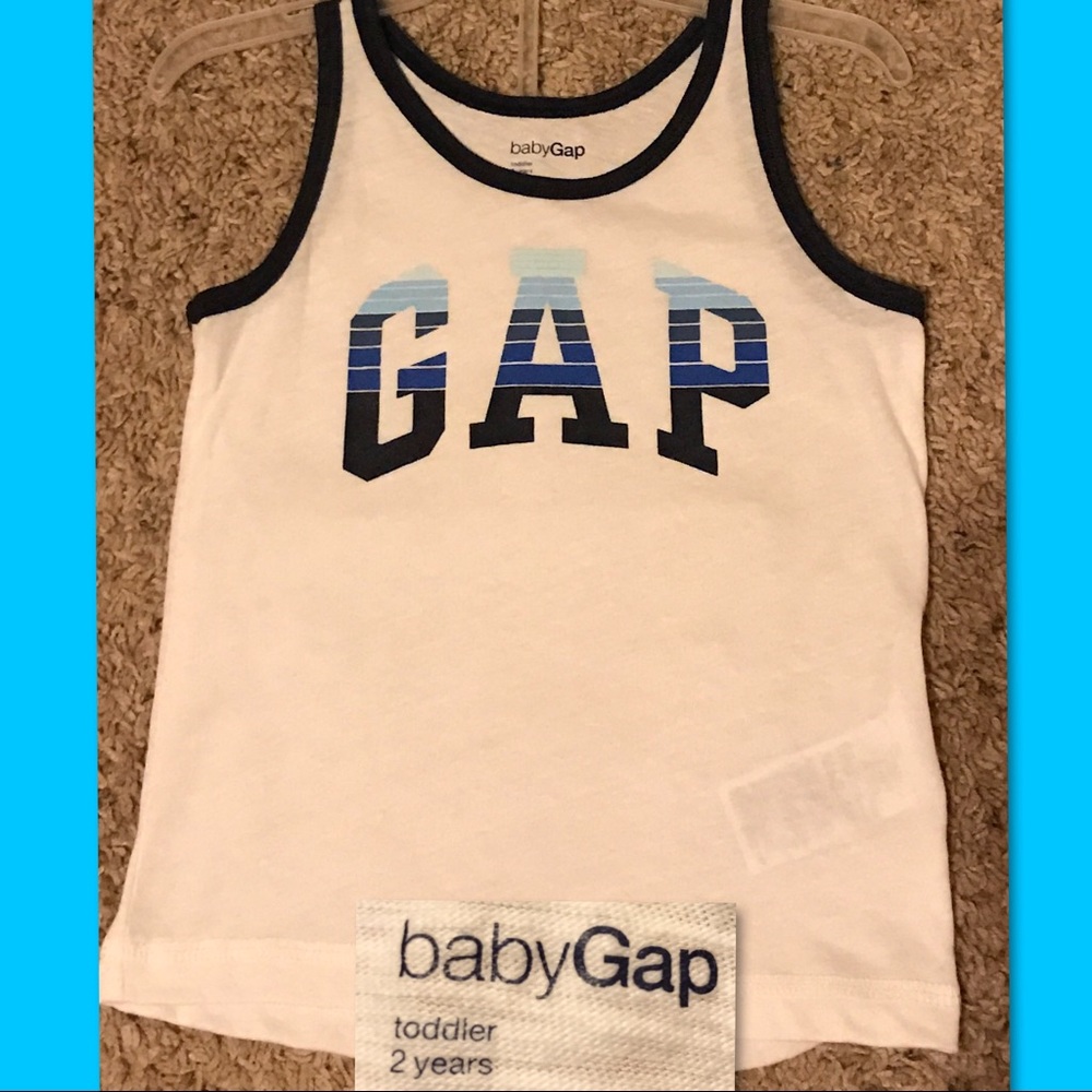 White &. Blue Baby Gap Tank Top size 2T