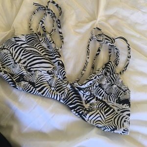 Boys and Arrows zebra print Bev the burglar top