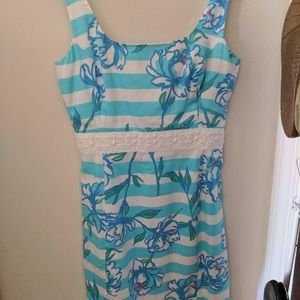 Lilly Pulitzer dress with beaded waistline