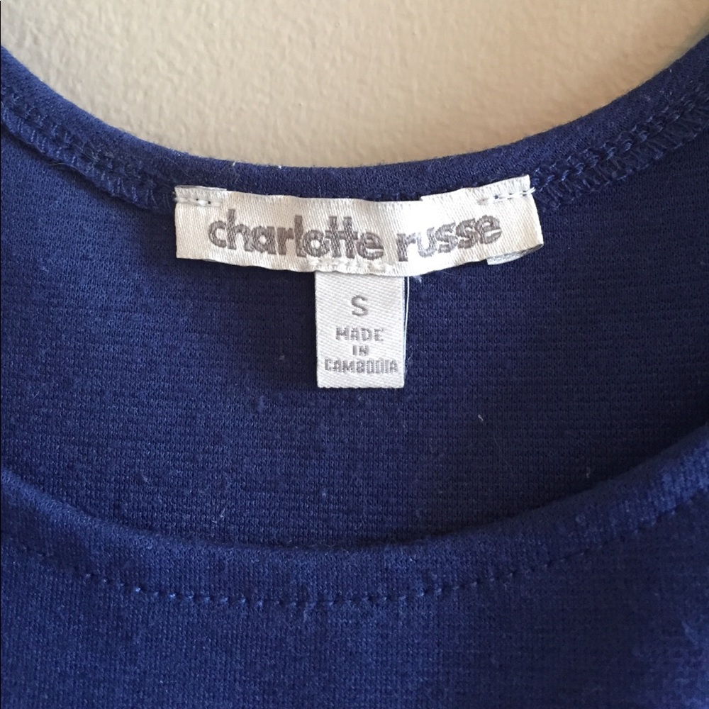 Sleeveless Navy/White Skater Dress - Picture 2 of 4