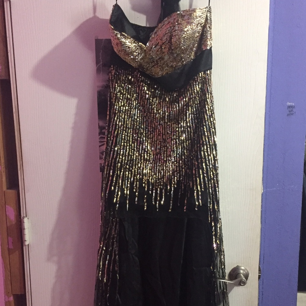 High and low prom dress