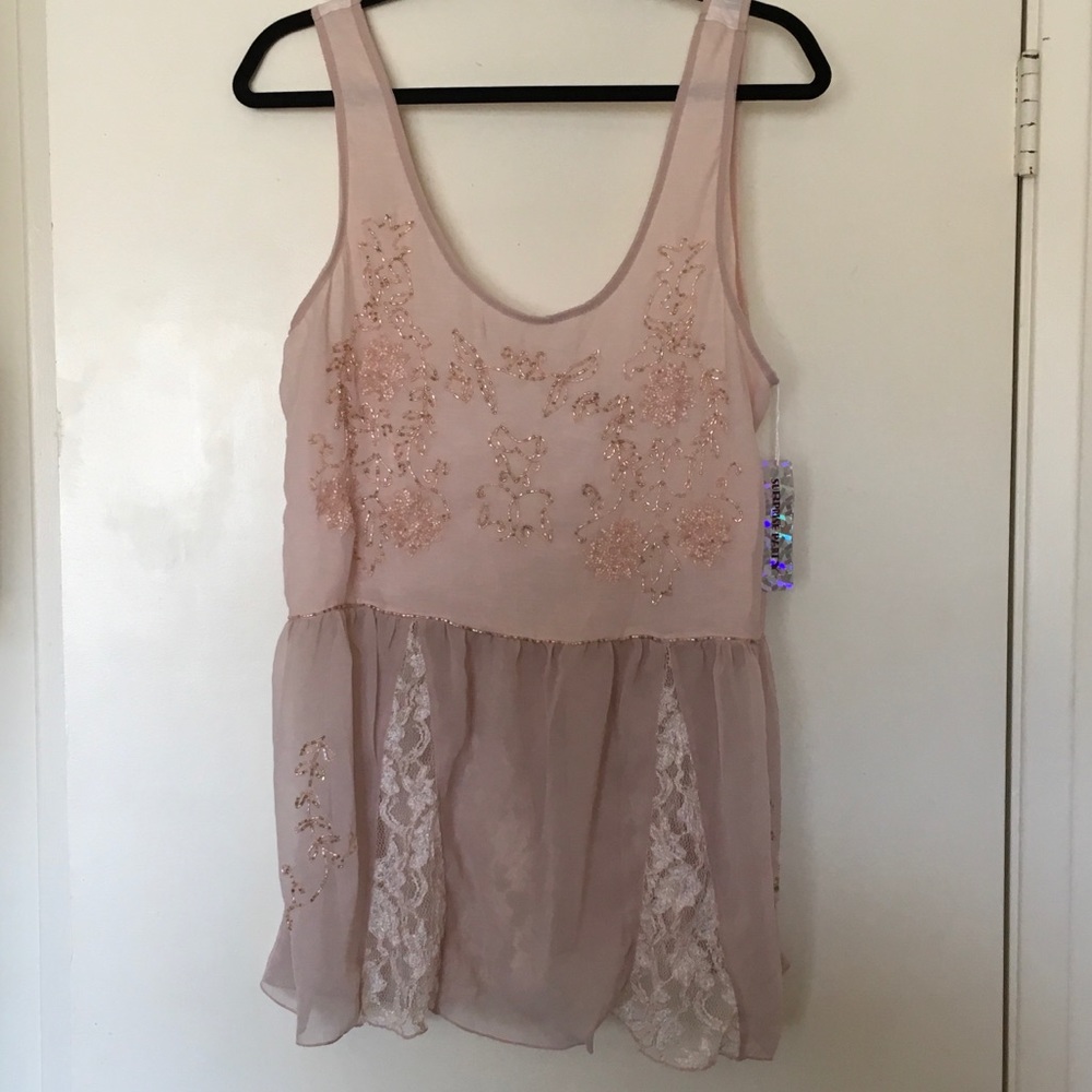 Kimchi Blue Beaded Shirt
