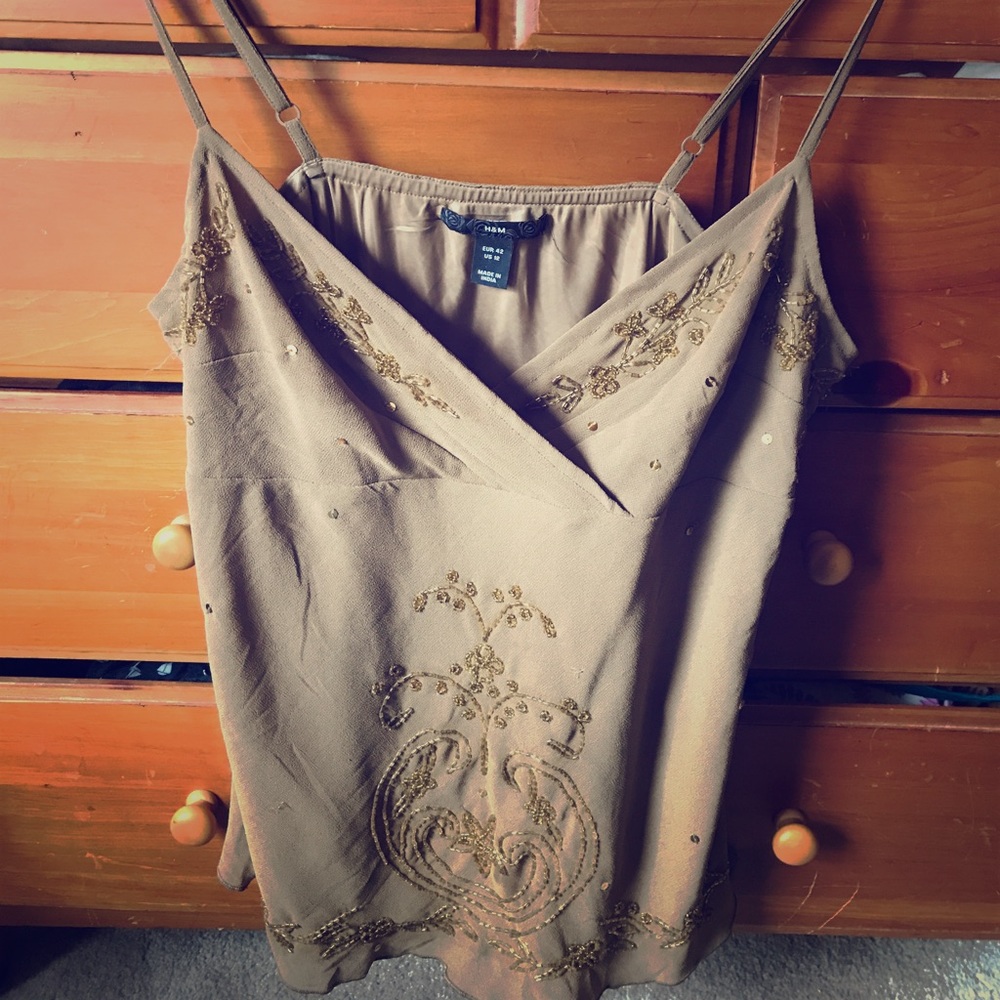 H&M beaded tank top
