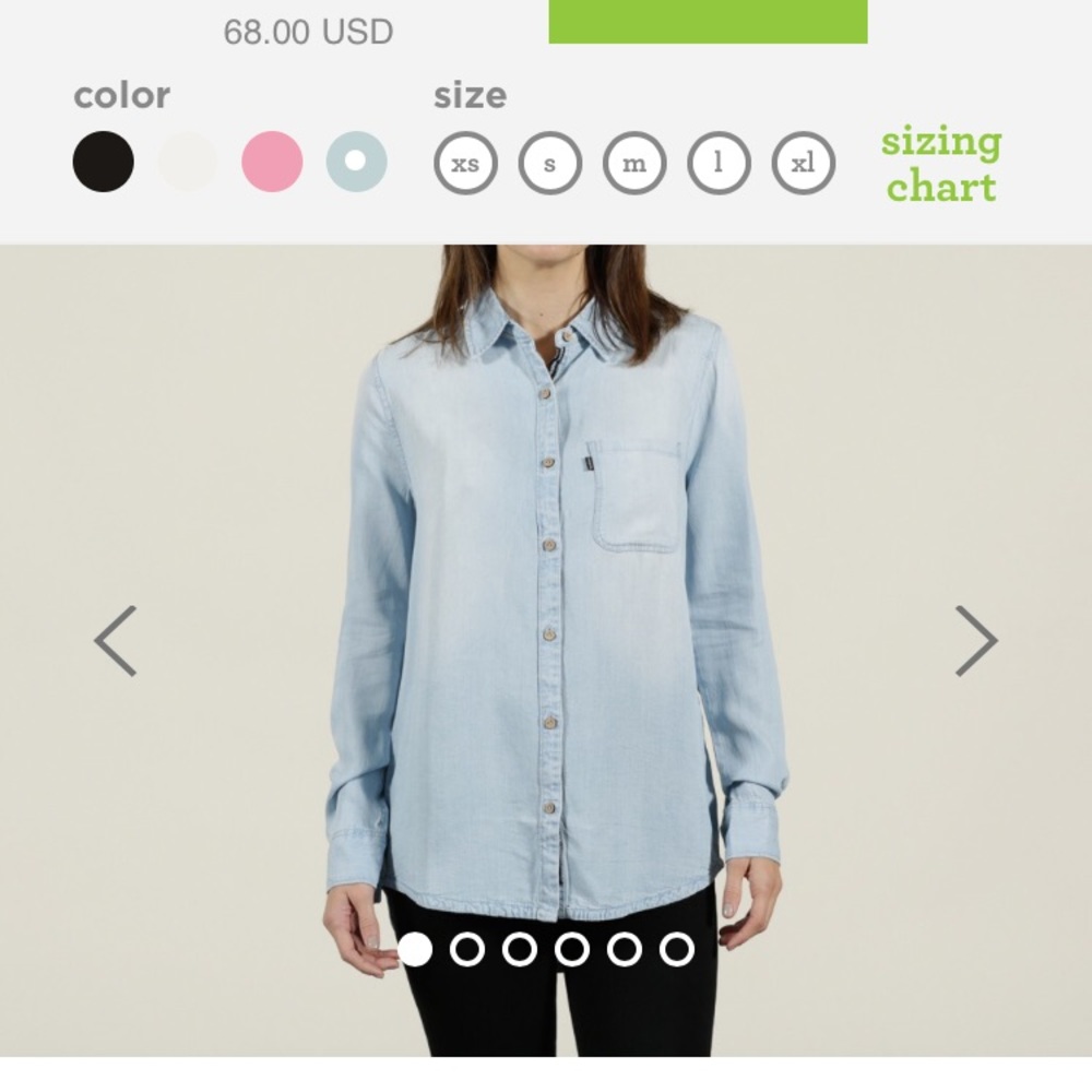 Tentree bottom down long sleeve shirt